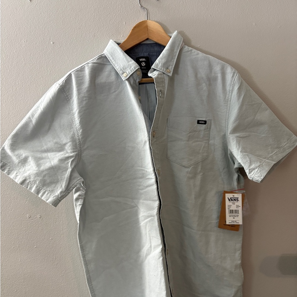 Vans Sea-foam Green Casual Button Down Shirt